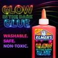 thumbnail image 3 of Elmer’s Glow-in-the-Dark Liquid Glue, Washable, Pink, 5oz, 3 of 12