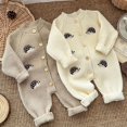 thumbnail image 3 of Ropa de primavera para bebés de 0 a 3 años, peleles con bordado de animales para niñas pequeñas, monos tejidos de un solo pecho para niños pequeños, 3 of 6