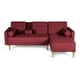thumbnail image 2 of Sala Modular Reversible Makora Tyson Con Memory Foam, Color Rojo, Lino Respaldo Reclinable De 3 posiciones., 2 of 10