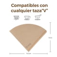 thumbnail image 5 of Paquete 100 Filtros V60 De Café Diseñado P/Tazas V Brang, 5 of 5