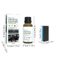 thumbnail image 3 of Crystal Coating for Car Plastic Parts,Car Headlight Restoration Liquid Plastic Restorer Refurbish Agent With Sponge,Automotive Exterior And Interior Plasticparts Scratch Remover,Car Ceramic Coating, 3 of 6
