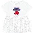 thumbnail image 3 of Inktastic Daddys Little Champ Girls Baby Dress, 3 of 5