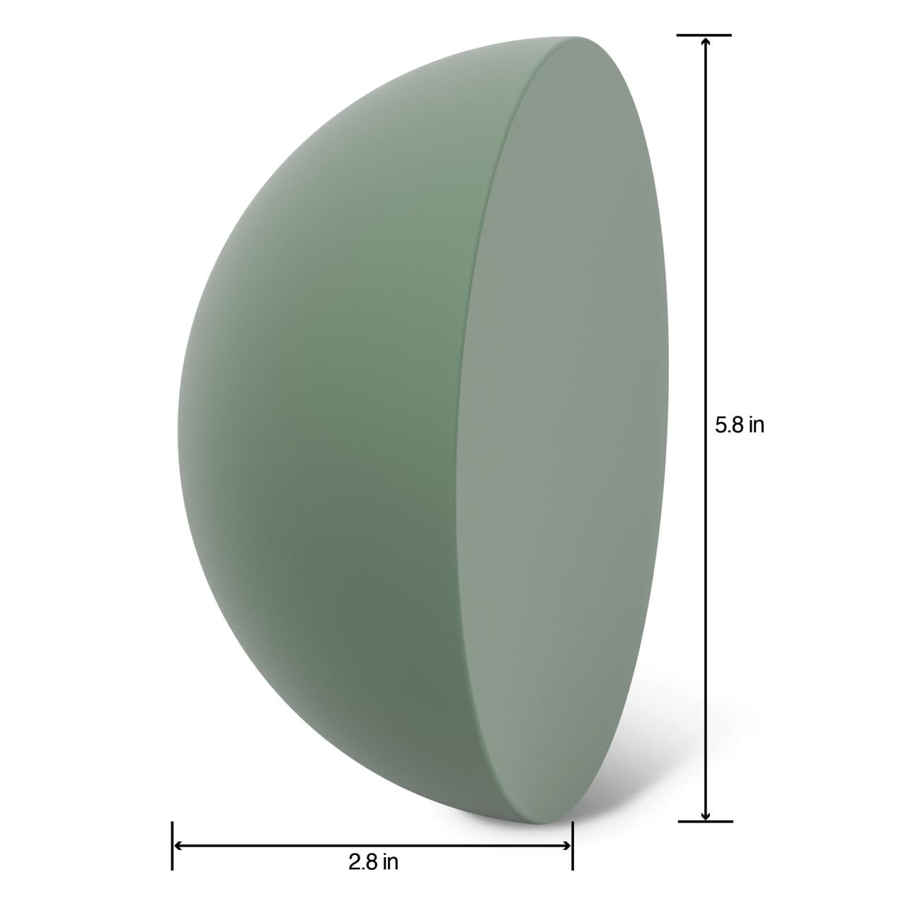 (2 pack) FloraCraft Floral Desert DryFōM Half Ball 2.8 inch x 5.8 inch Green (1 pc)