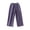 Purple, variant on Kids Korean Style Slim Wide Leg Sweatpants, Boys Girls Straight Leg Knit Trousers, Elastic Waist Casual Pants for Daily Outdoor Wear(Light Gray,7-8 Years)