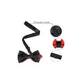 thumbnail image 3 of INSPIRE CHIC Men's Solid Color Pre-Tied Bow Ties Neck Wedding Party Tuxedo Pointed Bowties Red One Size, 3 of 5