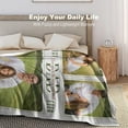 thumbnail image 4 of Custom Blanket with Photos Text, Personalized Picture Blankets, 10 Photos Collage, Customized Merry Christmas Throw Blanket for Family, Dad, Mom, Kids, Gifts for Birthday Christmas, 5 Sizes, 4 of 6