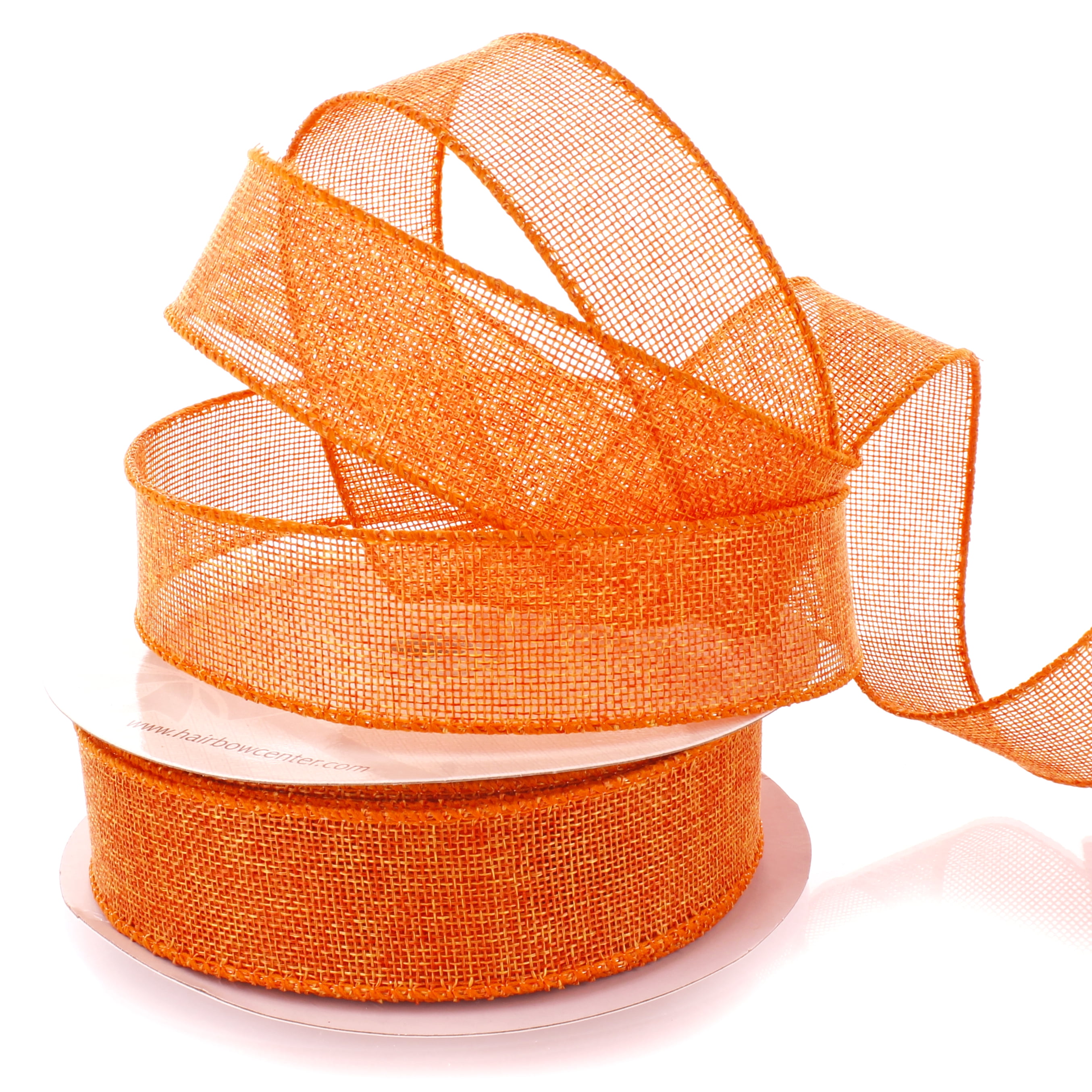 2.5 Orange Burlap Ribbon - 10 Yards (Frayed Edge) [546-33-1] - $6.99 :  , Burlap for Wedding and Special Events