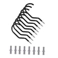 thumbnail image 4 of Raindrops 4 Sets Wall Bike Hanger Steel Black Storage For Homeowners, 4 of 8