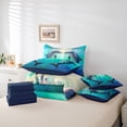 thumbnail image 6 of Feelyou Couple Dolphin Child Twin Bedding Sets 7pcs, Romantic Sealife Comforter Set, 6 of 8