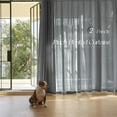 thumbnail image 5 of EcoNesxp Gray Linen Curtains 95" Length 2 Piece Set Dark Gray Light Filtering Country Modern Neutral Living Room Back Pull Pinch Pleat Curtains 95" Length Inch Length 2 Piece Set, 5 of 5