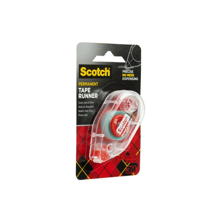  Scotch Double Sided Tape Runner, 1-Pack, 0.27 in x 26 ft.,  Perfect for Holiday Crafts, Gifts, and More : Office Adhesives And  Accessories : Office Products