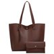 thumbnail image 1 of Bolso de hombro tipo tote de piel sintética para mujer, bolso de mano con borlas de gran capacidad., 1 of 6