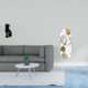 thumbnail image 2 of Figura de escritorio,Estatua de gato,linda estantería,escritorio,decoración del hogar,Espejo de pared,Espejo decorativo nórdico para colgar en la pared,Espejos de pared de metal decorativos, 2 of 8
