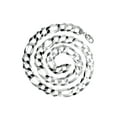 thumbnail image 3 of Mens White Gold Chain - Solid Figaro Chain  - Silver / 10K / 14K, 3 of 7