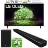 LG OLED77A1PUA 77 Inch OLED TV (2021 Model) Bundle with LG SP8YA 440w Sound Bar with Dolby Atmos works w/ and and TaskRabbit Installation Services