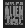 thumbnail image 4 of Halloween Human Alien Costume Mens T Shirt, 4 of 5