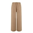 thumbnail image 5 of GZWYHT Wide Leg Pants,Palazzo Pants,Wide Leg Pants Woman Summer High Waisted Dress Pants Trousers Loose Lightweight Casual Pants With Pockets,Flowy Pants,High Waisted Pants,Flare Pants,Brown,L, 5 of 9