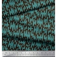 thumbnail image 2 of Soimoi Brown Georgette Viscose Fabric Liquid Drip Abstract Printed Craft Fabric by the Yard 42 Inch Wide, 2 of 3