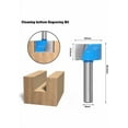 thumbnail image 2 of 5-Piece 8mm Shank Carbide Tipped Woodworking Router Bit Set (10/16/22/25/32mm) - HSS Titanium Steel Straight Plunge Cutters for Trimming Machines, Engraving Tools, MDF, Solid Wood, Particleboard &, 2 of 5