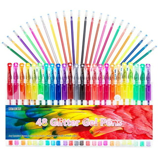  DASHENRAN Jakiramy Glitter Pen, Colored Gel Glitter Pen 12  Color Set, Glitter Gel Pens for Adult Coloring Book, Colored Gel Pen Fine  Point Marker, Glitter Gel Pens for Adults, 8/12/18 Colors (