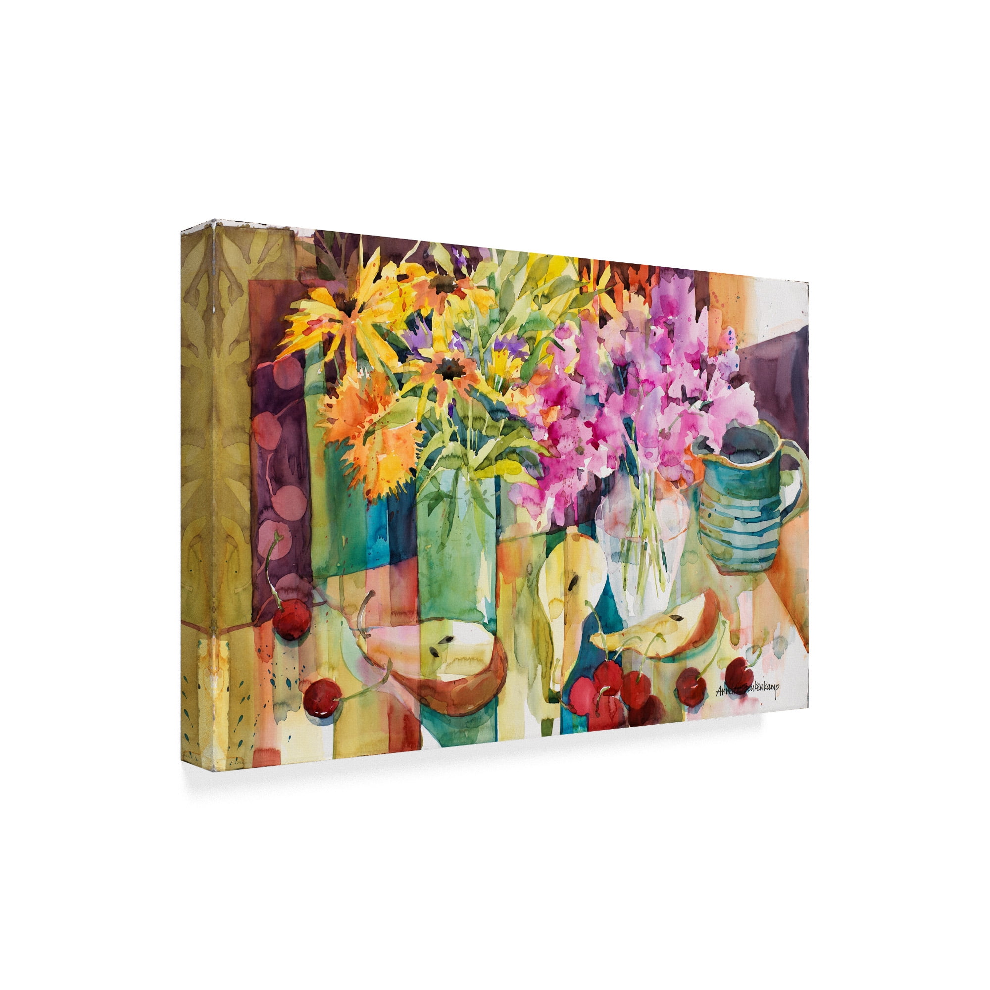 Trademark Fine Art 'Cherries Jubilee' Canvas Art by Annelein Beukenkamp