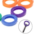 thumbnail image 5 of 24Pcs Plastic Key Cap Tag Sleeve Rings Identifier Label ID Perfect Coding System, 5 of 8