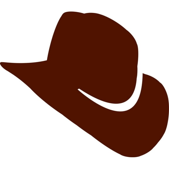 Wall Decal Cowboy Hat Western Cowboy Cowgirl Chaps Rodeo Horse Bull Ster Roper Holiday Gift Decorating Ideas Sticker - Size: 16 Inches X 16 Inches