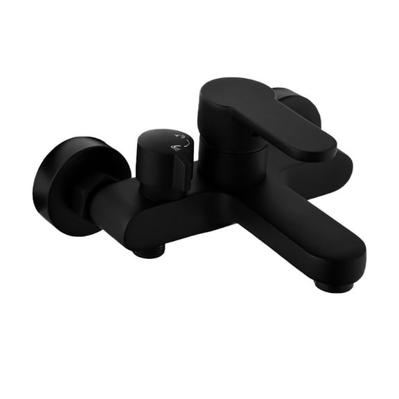 CTIRCHIU 1Pc Premium Black Bath Faucets Hot and Cold in Wall Bathtub Faucet Set for Durable Use