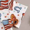 thumbnail image 6 of Baby Outfits Boy Independence Day Gentleman Children Set Summer Short Sleeve Shirts and Overall Shorts Two Piece Baby Outfits Blue 1 Years-2 Years, 6 of 7