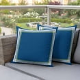 thumbnail image 3 of Outdoor Pillow Covers Pack of 2, Abstract Blue Green Lines Waterproof Throw Pillowcase Cushion Cases, Modern Minimalist Art Decorative Pillow Cover for Couch Sofa Home Bed Patio, 3 of 9