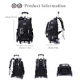 thumbnail image 3 of Mochila con ruedas Bansusu Camo Boys School de 29 litros con 6 ruedas, 3 of 7
