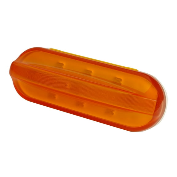 Grote 54663 RazorBack Mid-Position Flashing LED Marker Light - Amber, Male Pin