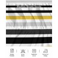 thumbnail image 5 of Yellow Black Stripe Wrap Around Bed Skirts for Queen Bed 16" Drop,Bed Skirt with Adjustable Elastic Belt Dust Ruffle Bed Valance for Bedroom Hotel Modern Abstract Art Coarse Striped Bed Frame Cover, 5 of 7