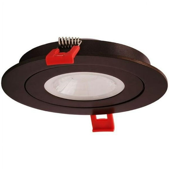 NICOR Lighting DGF43120SRDOB DGF 4-inch Oil-Rubbed Bronze Selectable Canless Floating Gimbal LED Recessed Downlight