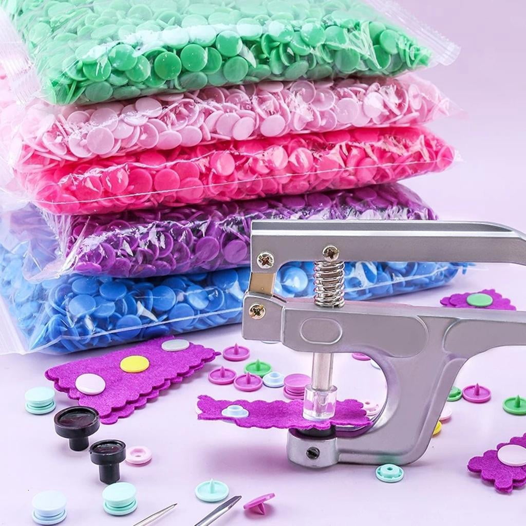 YIGSECU 12mm Snap Button for Sewing 1000Sets Colorful Resin Snap Fasteners for Clothing Diaper Bibs Crafting Sewing Project