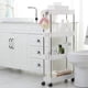 thumbnail image 4 of Carrito Multifuncional Estante de Piso Estante de Almacenamiento Extraíble de Varias Capas Estante de Almacenamiento Móvil Que Ahorra Espacio Nivel ancho 4 Macarena Carro de almacenamiento de cocina, 4 of 8