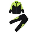 thumbnail image 4 of Ruyang Boys Girls Cycling Skating Suit Tracksuit 2 Piece Outfits Zip Up Sweatshirts Joggers Set Mock Neck Sweatsuits, 4 of 7