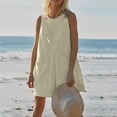 thumbnail image 1 of Babysbule 2024 Combinaison d'Été pour Femmes Col Rond Sans Manches Dos Creux Ample Jambe Grand Court Ensemble de Rue, 1 of 9