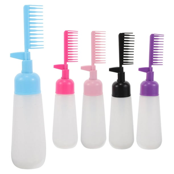 unidades de botella con aplicador de aceite para el cabello, peine aplicador de tinte para el cabello, herramientas para teñir el cabello para uso en salones de belleza en casa