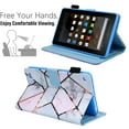 thumbnail image 3 of Dteck Case for Amazon Kindle Fire 7 (9th Generation 2019 & 7th Generation 2017 & 5th Generation 2015) 7-inch,Magnetic Patterned PU Leather Card Wallet Kickstand Case Smart Cover,Marble, 3 of 5
