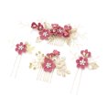 thumbnail image 1 of Tocado de novia Mori hada luz azul rosa blanco flor peine horquilla accesorios de vestido de novia coreano, 1 of 6