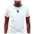 thumbnail image 3 of Ethiopia Flag Pendant Necklace African Map Chain by Dupsie's, 3 of 3