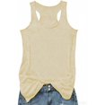 thumbnail image 1 of Tank Tops for Women Classic Fit Summer Basic Layering Sleeveless Tank Tops Spring Soild Color Ladies Tank Tops (Beige XXL), 1 of 4