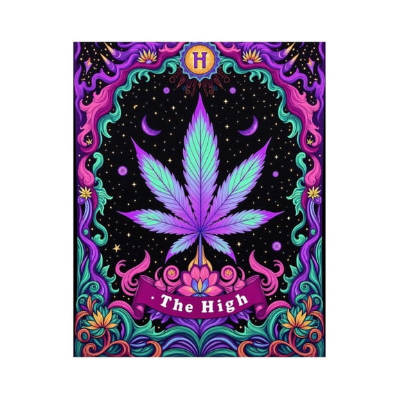 Paint by Numbers Kit for Adults, Psychedelic Leaf Cosmic Art Paint by Numbers, Easy Paint by Numbers Kit for Adults Beginner, DIY Adult Paint by Number Kits on Canvas, Home Decor
