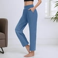 thumbnail image 2 of Women's Straight Leg Casual Pants Comfortable Daily Wear Trousers for Spring Summer Fall Seasons Outfit Versatile Style, 2 of 6