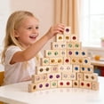 thumbnail image 2 of Wooden Gem Building Set Color Recognition and Stacking Educational Toy(32 Pcs)-A, 2 of 4