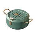 thumbnail image 2 of Compact Japanese-Style Tempura Fryer Pan - Non-Stick Mini Frying Pot for Home Use, Compatible with Induction, Gas & Electric Stoves, Durable Multi-Layer Composite Material, Space-Saving Design,, 2 of 5