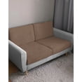 thumbnail image 3 of Pure Brown Couch Cushion Covers, Stretch Seat Cushion Covers for Sectional Sofa, Simple Solid Color Individual Sofa&nbsp;Slipcovers Furniture Protector with Elastic&Straps Small 1Pcs, 3 of 7