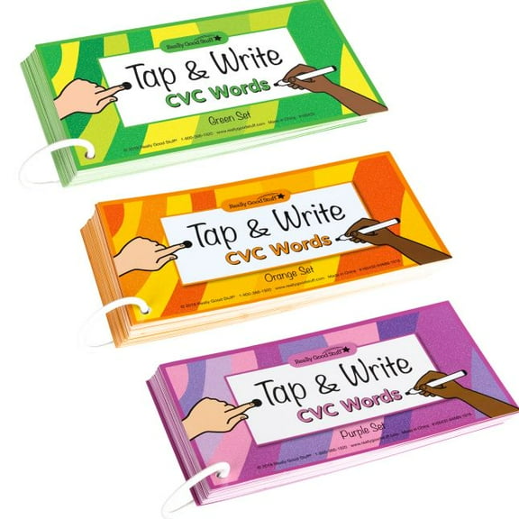 Really Good Stuff Tap And Write CVC Words - 120 cards