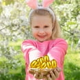 thumbnail image 5 of Golden Plastic Easter Eggs - 12-Pack Fillable Surprise Eggs for Easter Egg Hunts, Basket Stuffers, Treats & Toys - 3.15x2.09 Inches, Gold Color, 5 of 7